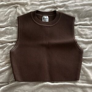YoungLA Chocolate Ribbed Tank Top